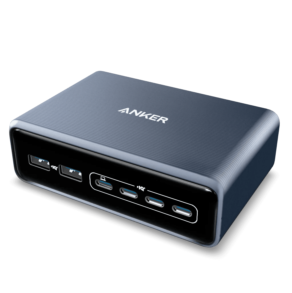 Anker Prime 200W charging station in an angled close studio view