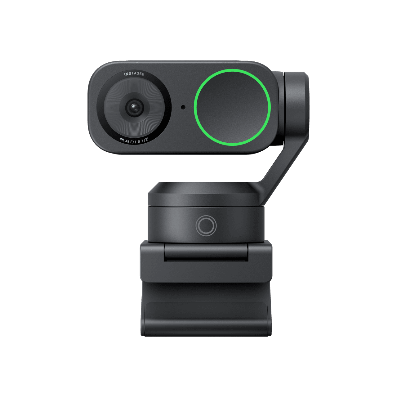 Insta360 Link 2 webcam in a front studio view