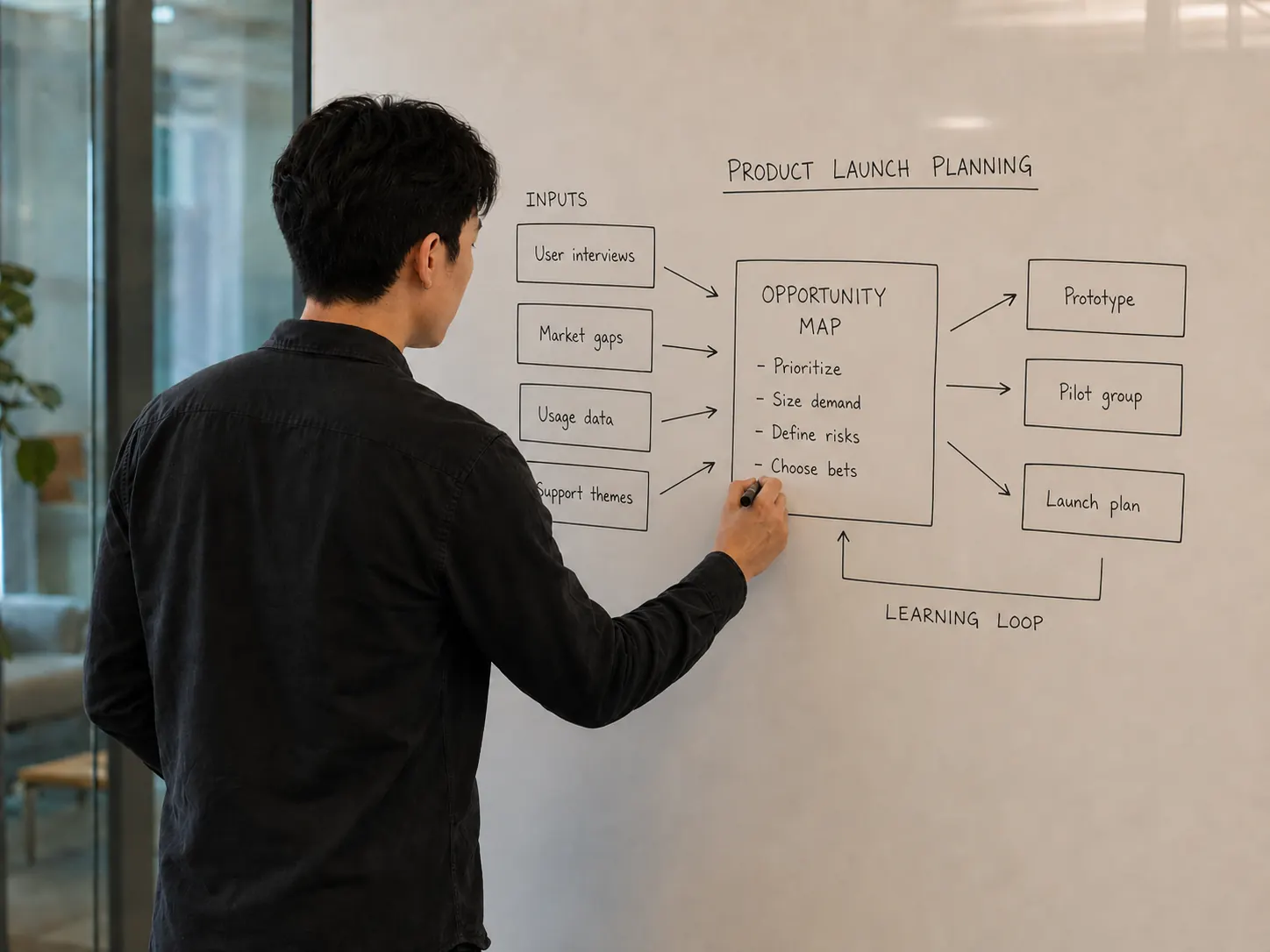 FluidityAI team members reviewing a workflow